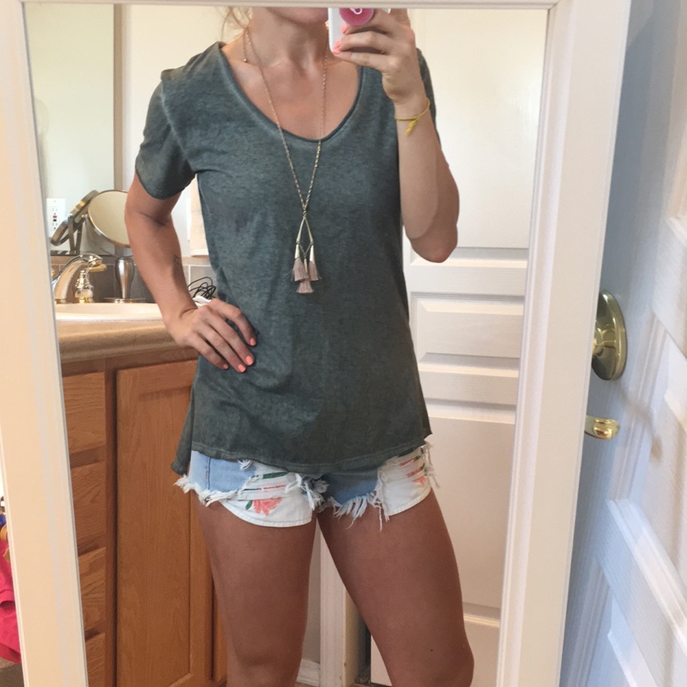Brushed Tunic Peyton Jensen Green Small